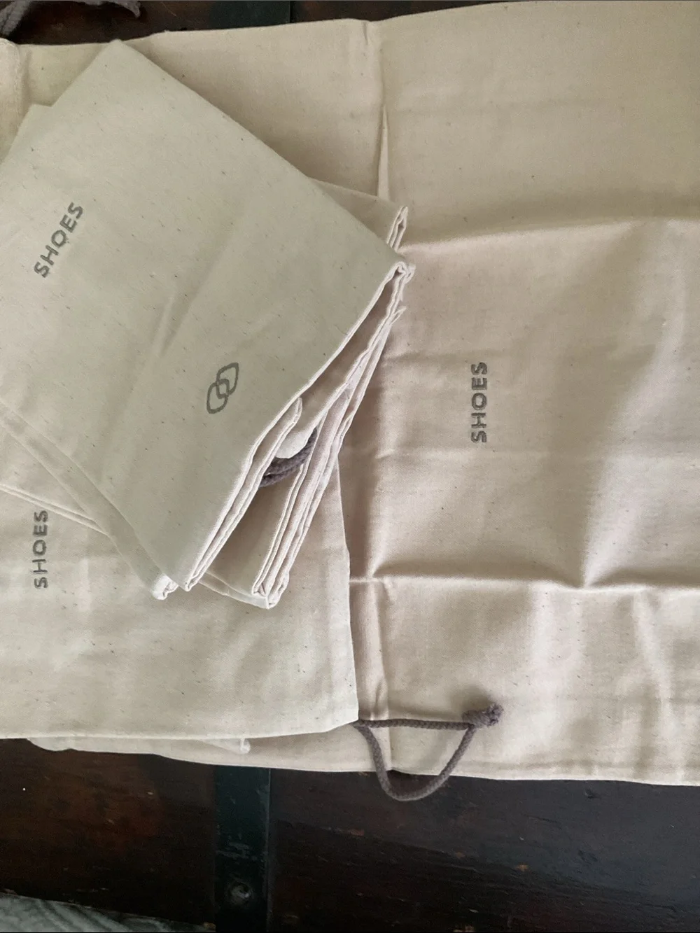 6 Dust Bags - NWOT - 13”x15’ - Drawstring - Shoes, Ankle Boots, Smaller Handbags